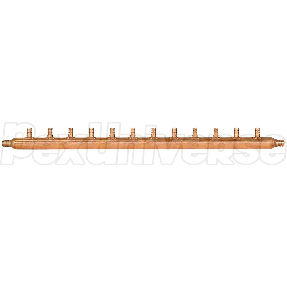 12-port Copper Manifold with 1/2